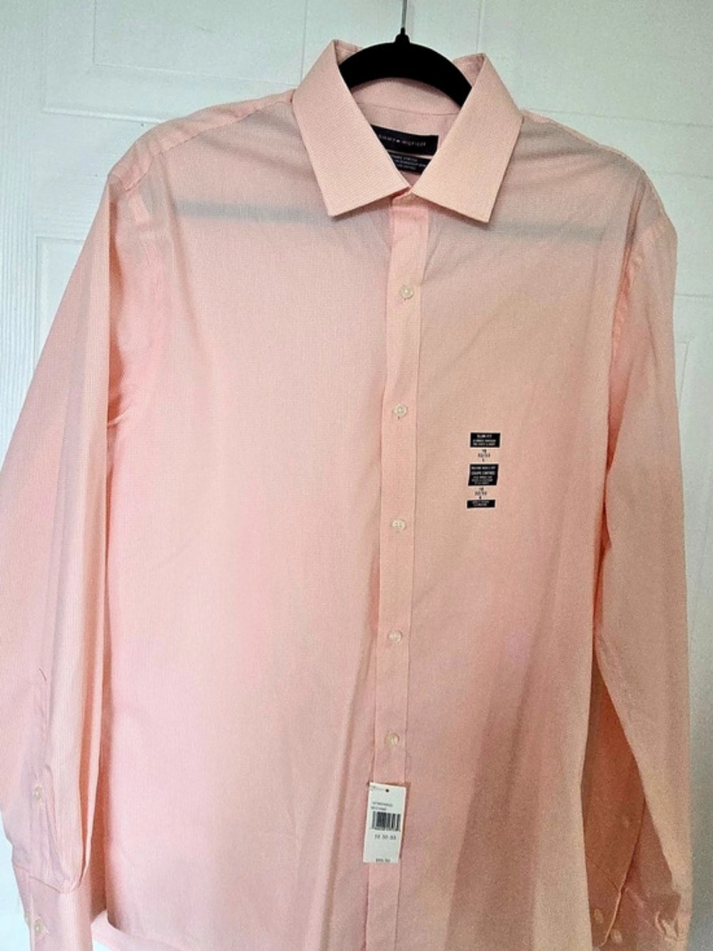 Tommy Hilfiger Performance Stretch Slim Fit Dress Shirt Slim Fit Checkered Dress